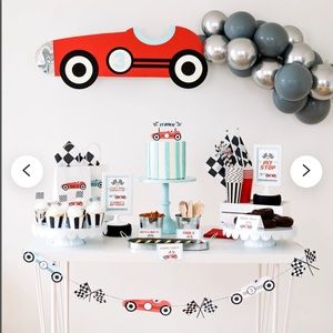 Birthday decorations car themed